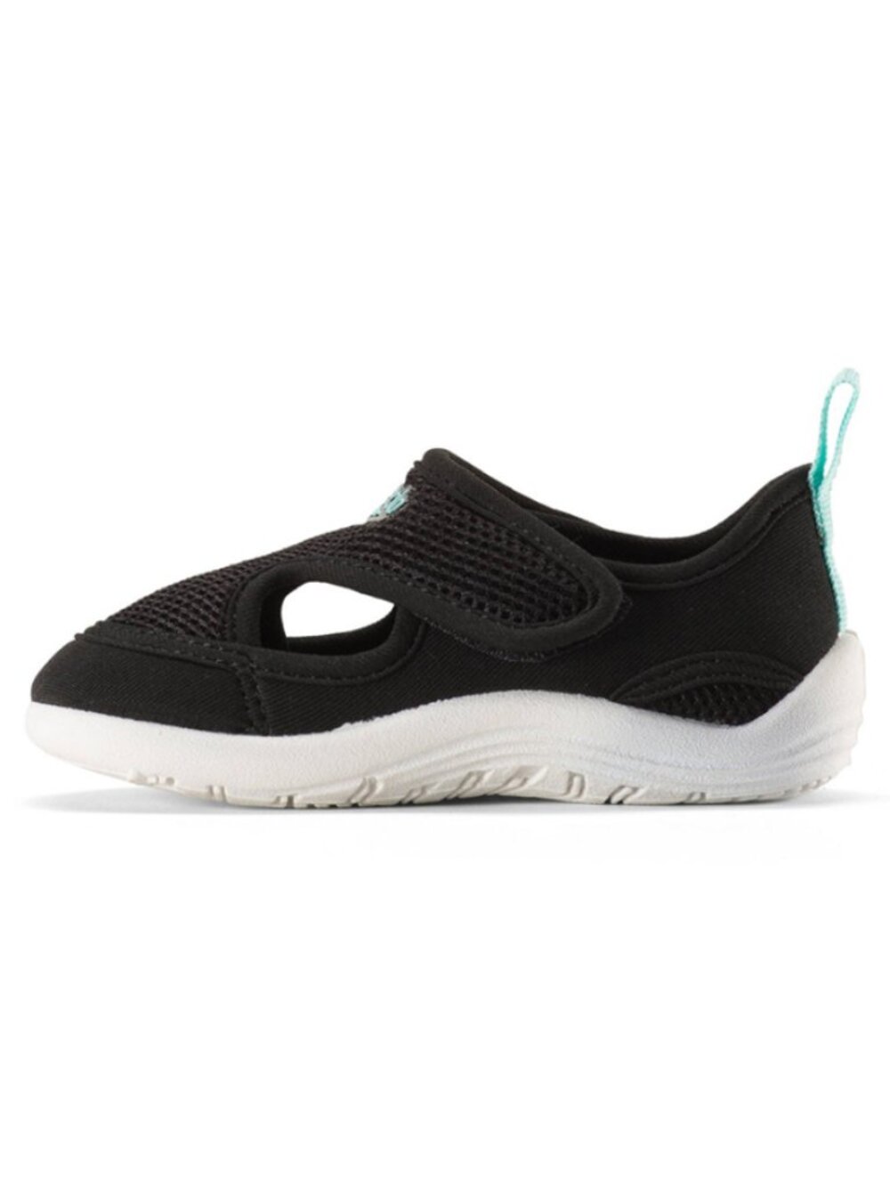 B💲9 🆕 Speedo Hybrid Black Blue Logo Water Beach Shoes | Size 7/8 Med | 0578